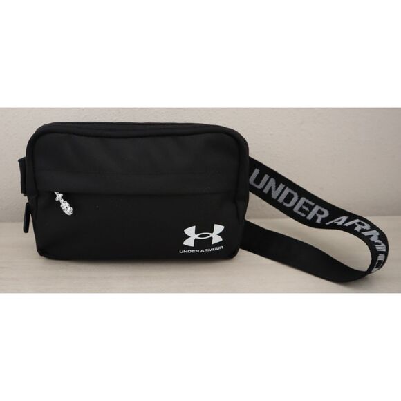 Under Armour 1378418-001 Unisex O/S Black/White UA Essential Crossbody Waist Bag - Picture 1 of 16